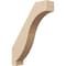 Ekena Millwork 3-inch W x 14-inch D x 18-inch H Baker Rough Cedar Woodgrain TimberThane Knee Brace, Primed BRCUR03X14X18BKRRCPR - alternate 1